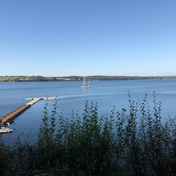 Captain Whidbey Inn - View from our table on the deck - Hotels Near Me - Coupeville, Washington Captain Whidbey Inn - View from our table on the deck - Hotels Near Me - Coupeville, Washington