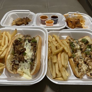 G Town Wings & Fish - two trays of food - Chicken Wings Near Me - Atlanta, Georgia