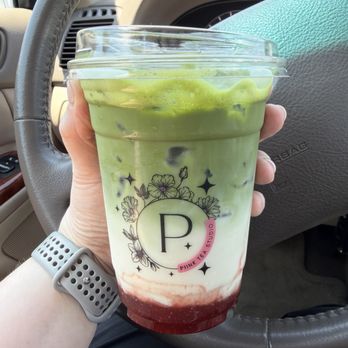 Piink Tea Studio - Strawberry Matcha - Coffee & Tea Near Me - Weldon Spring, Missouri