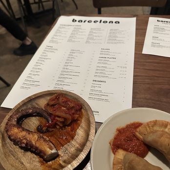 Barcelona Wine Bar - Grilled Pulpo and Spiced beef Empanadas - Wine Bars Near Me - Pittsburgh, Pennsylvania Barcelona Wine Bar - Grilled Pulpo and Spiced beef Empanadas - Wine Bars Near Me - Pittsburgh, Pennsylvania