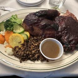 Jimmie's White House Inn - Roasted duck with cranberry glaze.