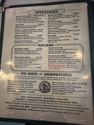 Menu photo 3 Evangeline Café Austin, TX