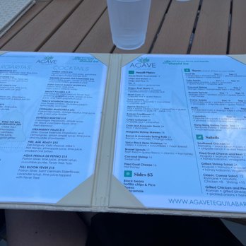 AGAVE - a menu on a wooden table - Cocktail Bars Near Me - Stone Harbor, New Jersey AGAVE - a menu on a wooden table - Cocktail Bars Near Me - Stone Harbor, New Jersey