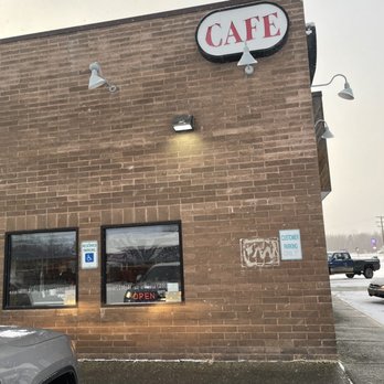 Cadillac Cafe - a car parked in front of the building - Pizza Near Me - Wasilla, Alaska