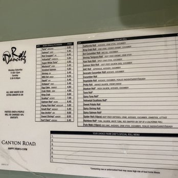 Dancing Roll - Menu - Sushi Bars Near Me - West Chester, Ohio
