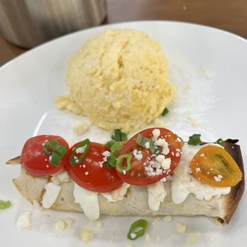 Morning Belle - Breakfast chimichanga with a side of cheesy grits - Breakfast & Brunch Near Me - Grand Rapids, Michigan Morning Belle - Breakfast chimichanga with a side of cheesy grits - Breakfast & Brunch Near Me - Grand Rapids, Michigan
