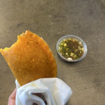 +57 Colombian Cuisine - Empanada de lechona - Colombian Near Me - Stanton, California +57 Colombian Cuisine - Empanada de lechona - Colombian Near Me - Stanton, California