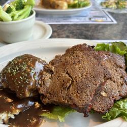 The DINER - Meatloaf dinner w/2 sides tasty & reasonably priced