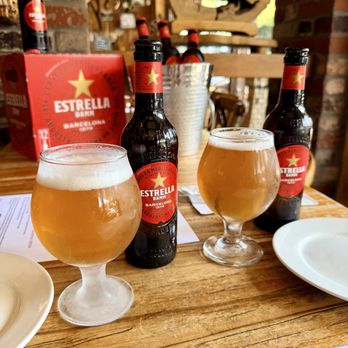 Amour Amour - Estrella Spanish lager beer - Tapas/Small Plates Near Me - San Mateo, California Amour Amour - Estrella Spanish lager beer - Tapas/Small Plates Near Me - San Mateo, California