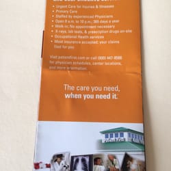Patient First Primary & Urgent Care - White Marsh - Pamphlet