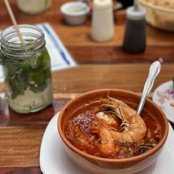 Pescaria Estrada - Seafood soup and Mint Mojito - Seafood Near Me - Tulum, ROO Pescaria Estrada - Seafood soup and Mint Mojito - Seafood Near Me - Tulum, ROO