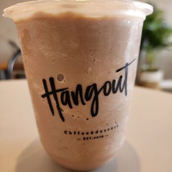 Hangout Cafe - Mint chocolate blended - Bubble Tea Near Me - Palatine, Illinois