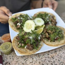 El Poblanito Mexican Restaurant - Lengua Taco and Tripe Taco