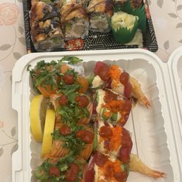 Dragon Roll - 8 Pieces Summer Roll - 8 pieces Shooting Star Roll - 8 pieces Dragon Roll - 8 Pieces Summer Roll - 8 pieces Shooting Star Roll - 8 pieces