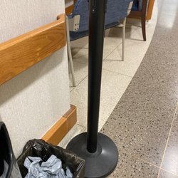 Endeavor Health Highland Park Hospital - See the desk? See the light gray bag in the trash can? That's full of vomit. This is where they I stricter me to dispose of it