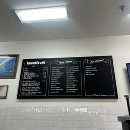 Menu board.
