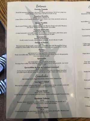 Menu photo 4 Los Agaves Goleta, CA