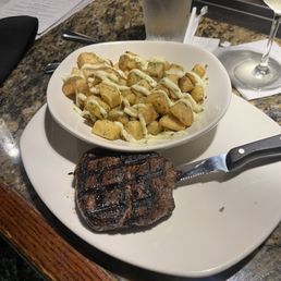 Filet Mignon* and Crispy Potatoes