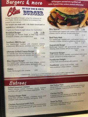Menu photo 7 Bliss Dairy Restaurant Attleboro, MA Menu photo 7 Bliss Dairy Restaurant Attleboro, MA