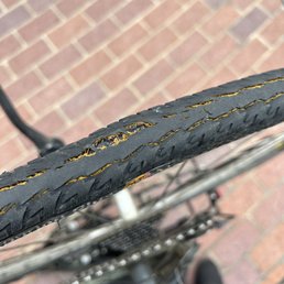 The tyre they wouldn't replace. I did 7 miles after taking this photo before finally replacing it at home.