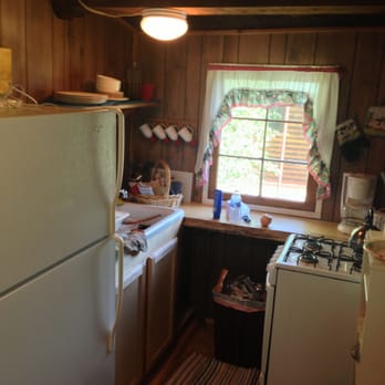 Ute Lodge - The kitchen in Chokecherry, very well equipped and larger than it looks - Guest Houses Near Me - Meeker, Colorado Ute Lodge - The kitchen in Chokecherry, very well equipped and larger than it looks - Guest Houses Near Me - Meeker, Colorado