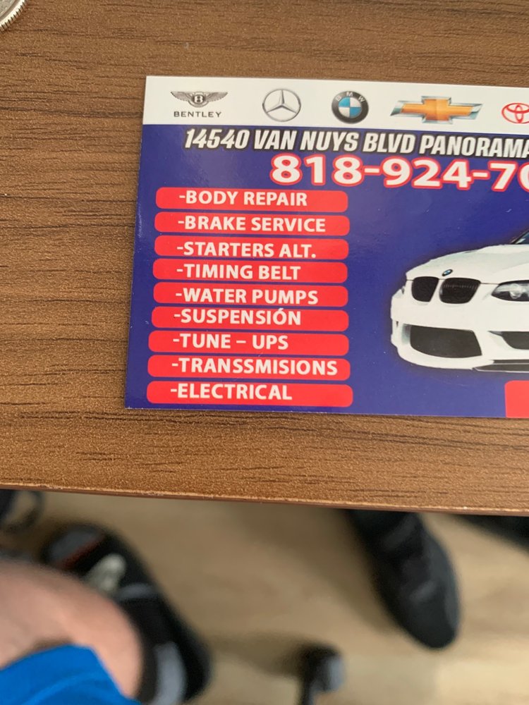 VAN NUY’S COLLISION CENTER Request a Quote 14540 Van Nuys Blvd, Los