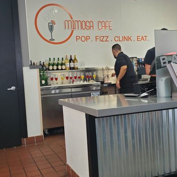 Mimosa Cafe - Back work area where they make your beverage of choice. - Breakfast & Brunch Near Me - Bakersfield, California