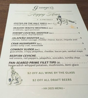 Menu photo 5 Granger's Houston, TX