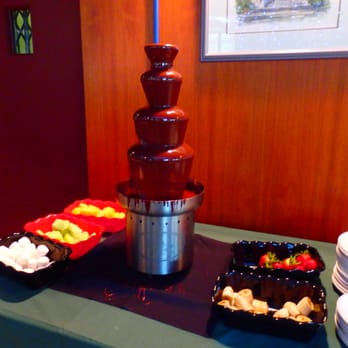 Faculty Club - chocolate fondue fountain - American Near Me - Edmonton, Alberta