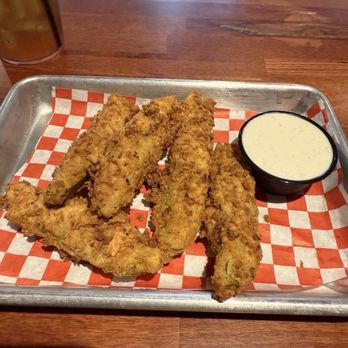 Jack Ruby's Saloon & Grill - Fried pickles - Whiskey Bars Near Me - Dallas, Texas