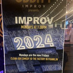Oddity Improv - 7:30 shows on Monday
