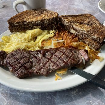 Bville Diner - Steak & Eggs with hash browns, rye toast, and coffee - Diners Near Me - Baldwinsville, New York Bville Diner - Steak & Eggs with hash browns, rye toast, and coffee - Diners Near Me - Baldwinsville, New York