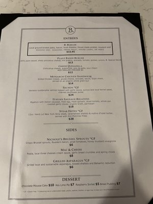 Menu photo 7 B. Restaurant Oak Brook, IL