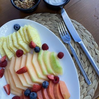 Marcela Resort & Spa - Fruit platter for breakfast - so fresh - Day Spas Near Me - Puerto Vallarta, JAL