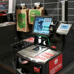 REWE - Selbstbedienungskasse