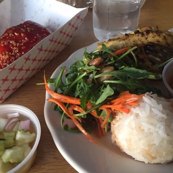 Big Blue Thai BBQ - Took my Big Blue chicken satay to the beach with me, that is smoked salmon on the side. - Thai Near Me - Salem, Oregon Big Blue Thai BBQ - Took my Big Blue chicken satay to the beach with me, that is smoked salmon on the side. - Thai Near Me - Salem, Oregon