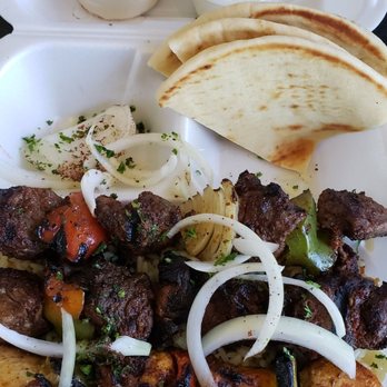 John's Kabob - 3 skewer combo with 2 sides - Mediterranean Near Me - Monterey Park, California