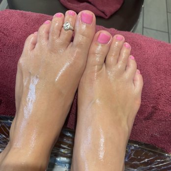 Clover Nail Spa - Color is called Blushing pink! Barbie vibes - Nail Salons Near Me - Chesapeake, Virginia Clover Nail Spa - Color is called Blushing pink! Barbie vibes - Nail Salons Near Me - Chesapeake, Virginia