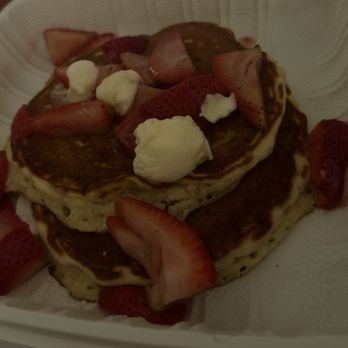 The Pan - Strawberry Paradise Pancakes with no syrup - Pizza Near Me - Gardena, California The Pan - Strawberry Paradise Pancakes with no syrup - Pizza Near Me - Gardena, California