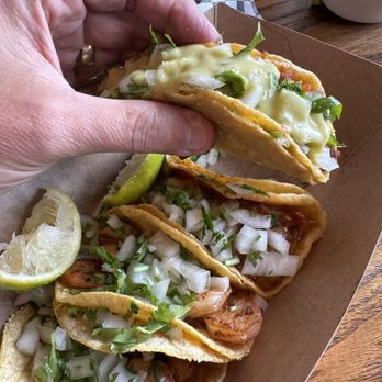 Boerne Taco House - STREET TACO PLATTER: Two Campechana tacos & Two grilled shrimp tacos. - Mexican Near Me - Boerne, Texas Boerne Taco House - STREET TACO PLATTER: Two Campechana tacos & Two grilled shrimp tacos. - Mexican Near Me - Boerne, Texas