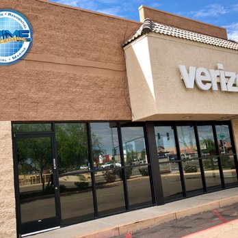 Prime Window Tinting - Commercial tint at our local Verizon - Home Window Tinting Near Me - Casa Grande, Arizona