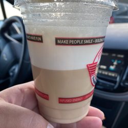 Java Express - I've had about 3-5 sips. That's how much foam was there.