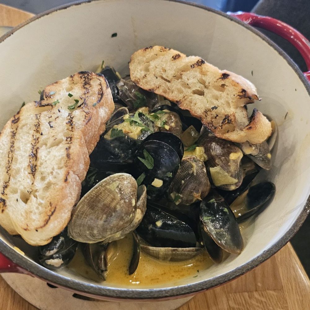 The Italian Deli Co - Mussels and clams with ciabatta - Italian Near Me - Pasadena, California The Italian Deli Co - Mussels and clams with ciabatta - Italian Near Me - Pasadena, California