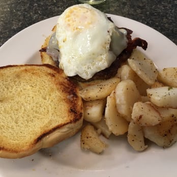 Anne's Kitchen - Southern Style - Breakfast Burger with fried potatoes! - Southern Near Me - Powell, Ohio Anne's Kitchen - Southern Style - Breakfast Burger with fried potatoes! - Southern Near Me - Powell, Ohio