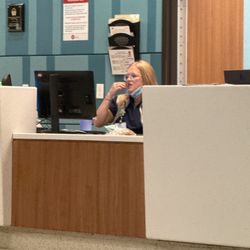 Children's Hospital - The front desk lady in the emergency area eating and gossiping. Gross.
