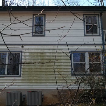 Adwell Services - Before Low-Pressure House Wash - Window Washing Near Me - Arnold, Maryland