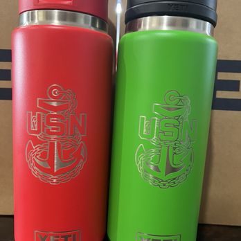 E & H Trophy & Engraving - Yeti ramblers with US Navy Chief logo. - Trophy Shops Near Me - Torrance, California E & H Trophy & Engraving - Yeti ramblers with US Navy Chief logo. - Trophy Shops Near Me - Torrance, California