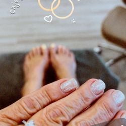 Nails By Ann & lounge - I just got engaged and had to have my fingernails and toes looking pretty so I could wear this ring