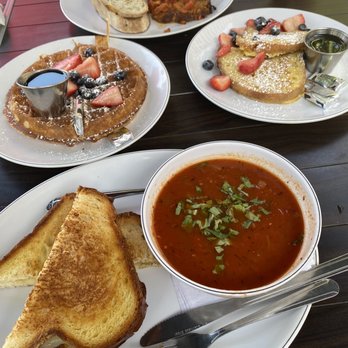 The Breakfast Bar - Grilled cheese and tomato soup, Waffle, French Toast, and Meatloaf Steak & Eggs - Breakfast & Brunch Near Me - Long Beach, California The Breakfast Bar - Grilled cheese and tomato soup, Waffle, French Toast, and Meatloaf Steak & Eggs - Breakfast & Brunch Near Me - Long Beach, California