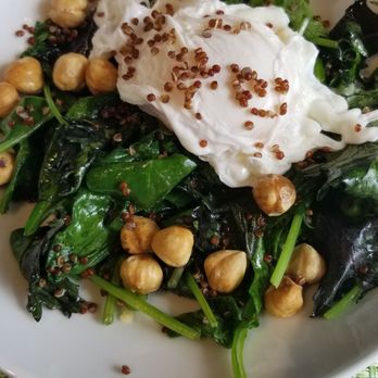 Urbana Craeft Kitchen - Breakfast greens bowl, roasted chick pea, poached egg. A++++++ - Breakfast & Brunch Near Me - Bloomington, Minnesota